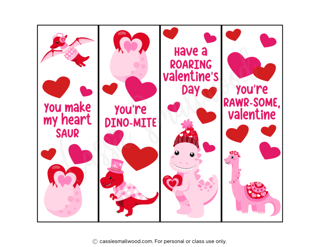 Printable Valentine Bookmarks Free Printable Valentine Bookmarks