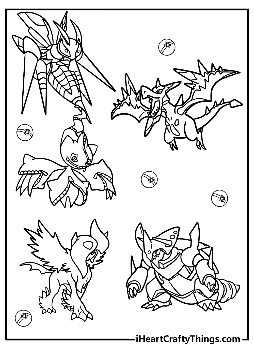 Pokemon Mega Evolution Printable Bookmark
