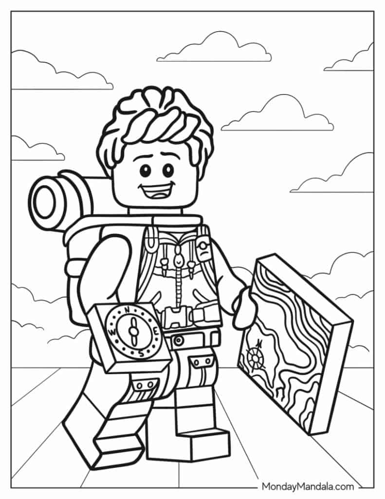 Lego Bookmark Printable To Color