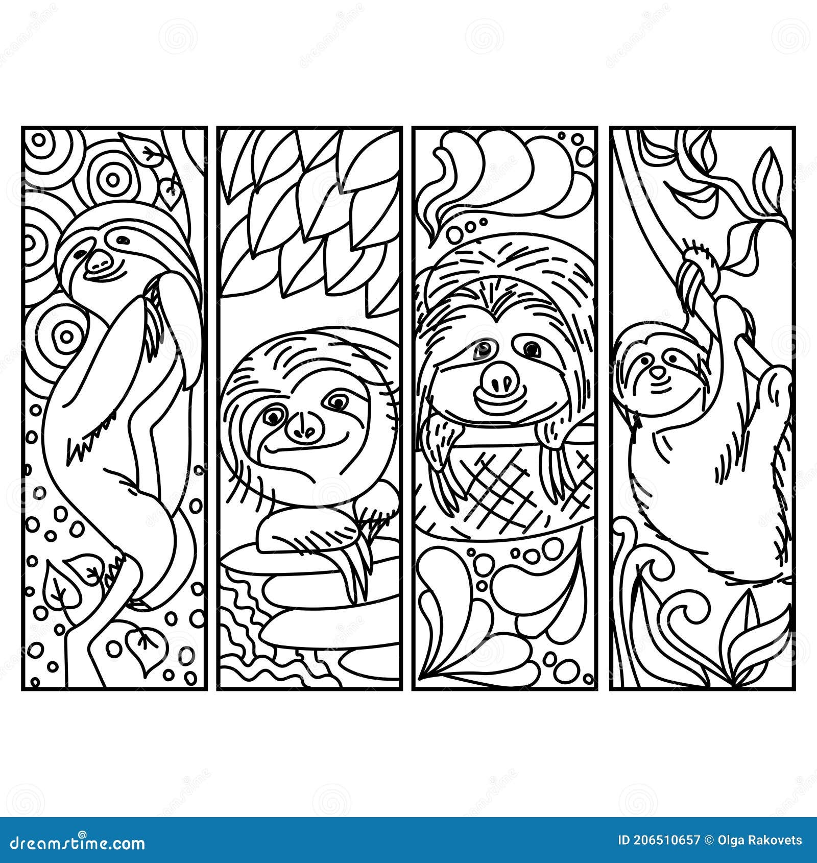 Bookmark Blackline Bookmark Blackline Printable Otter