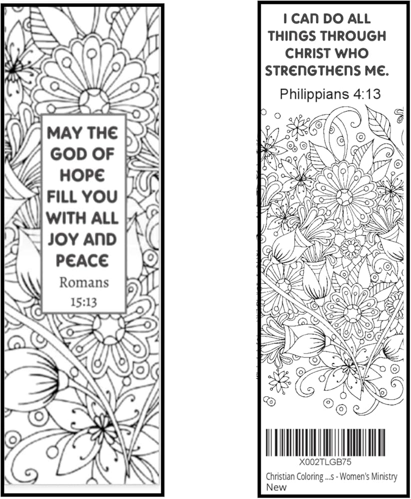 Best Printable Coloring Bookmarks Faith
