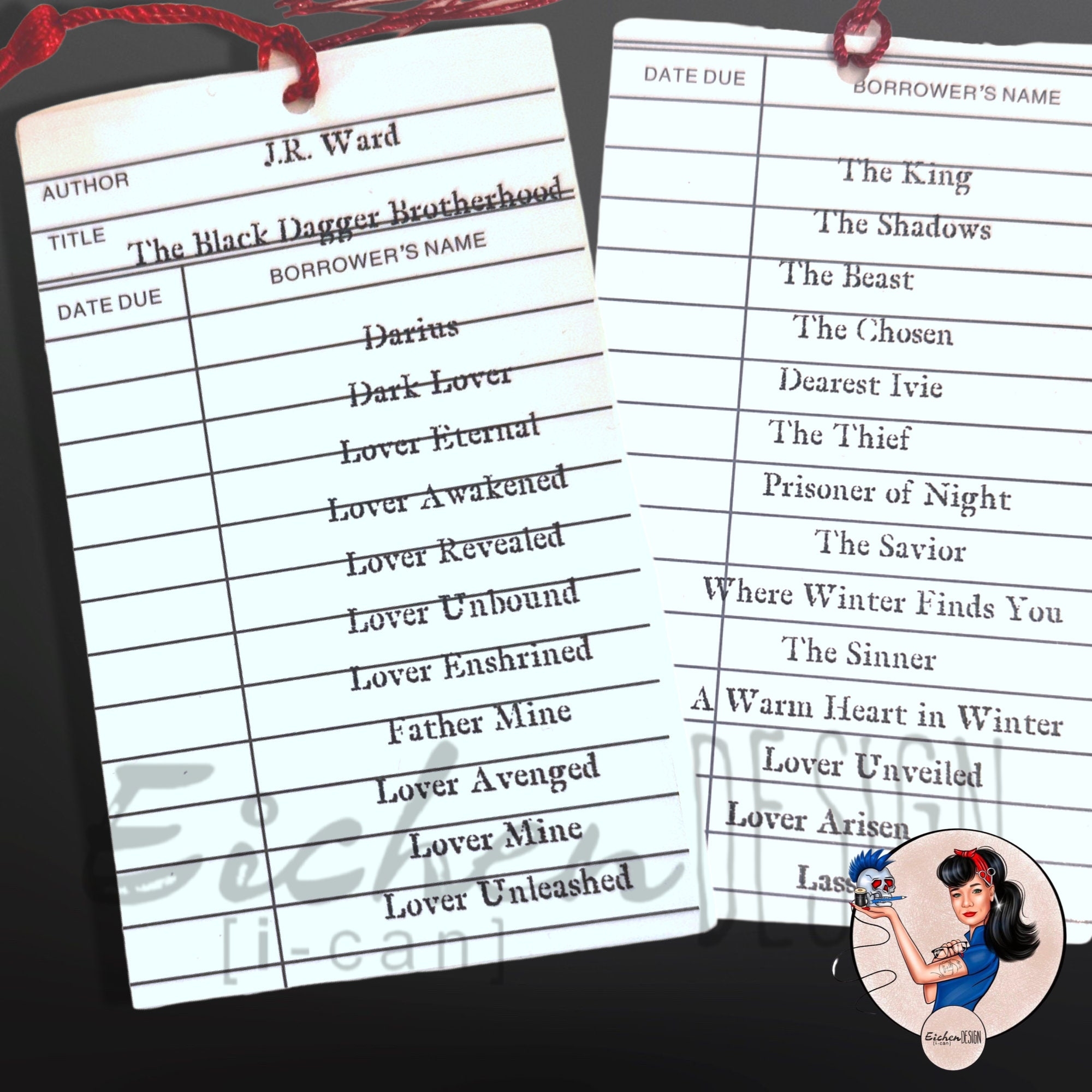 Black Dagger Brotherhood Bookmark Printable