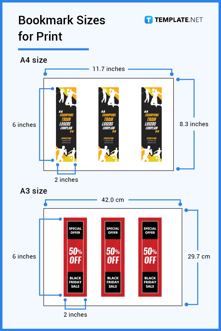 Bookmark Dimensions Printable Bookmark Templates