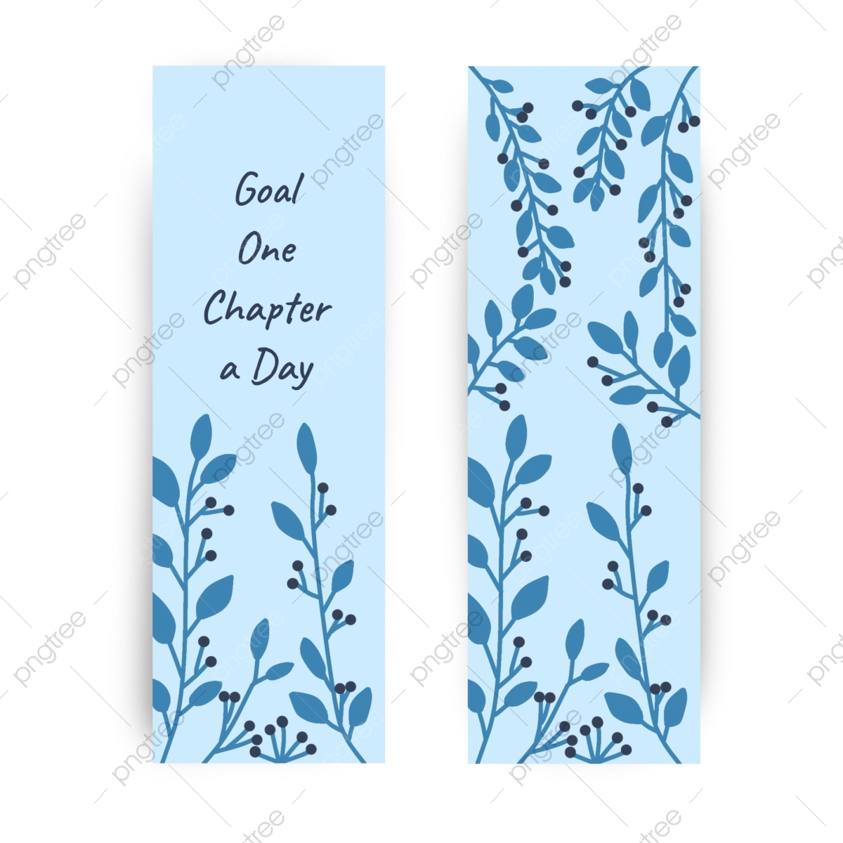 Free Printable Blue Bookmark Templates