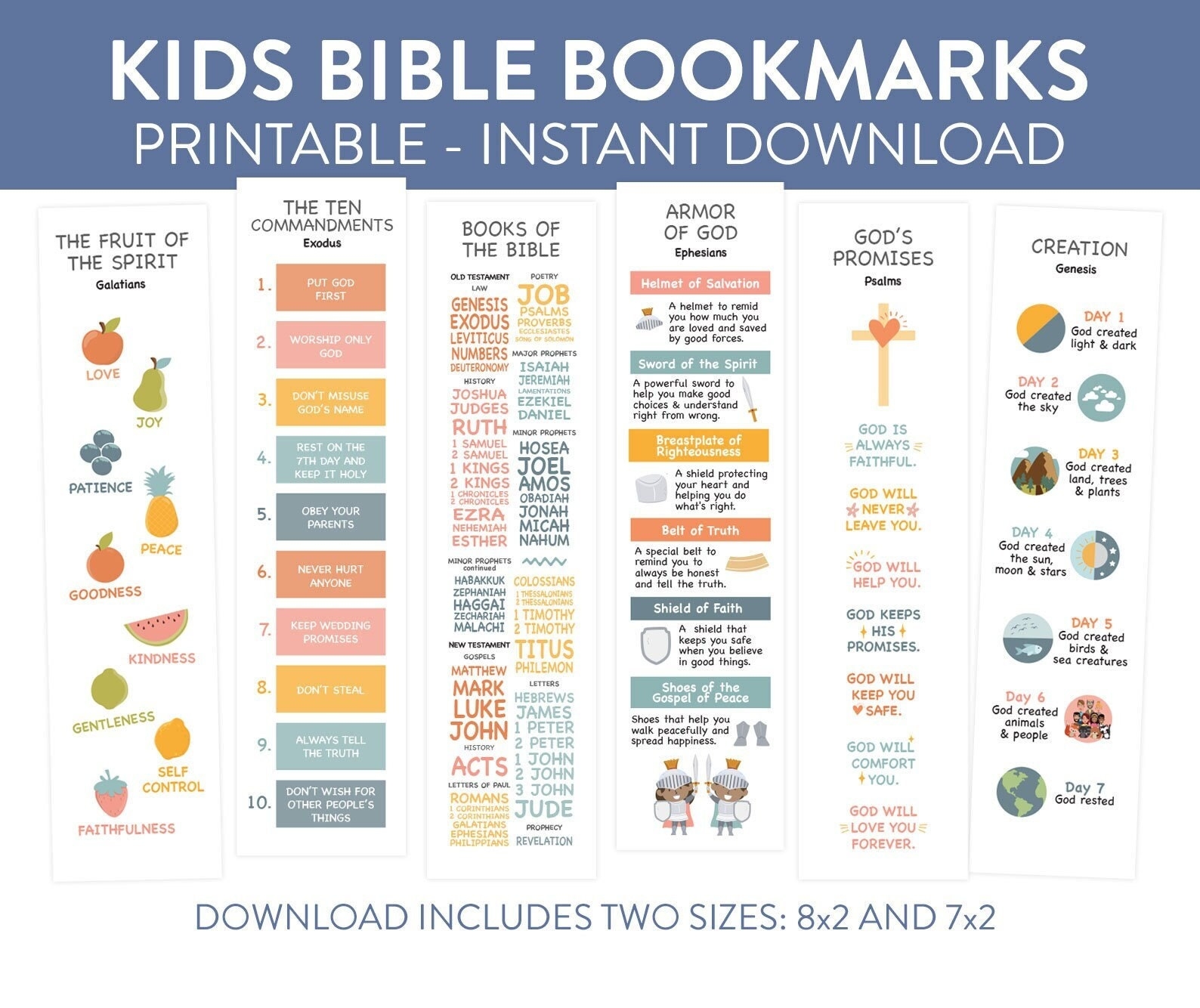 Free Printable Ten Commandment Bookmarks