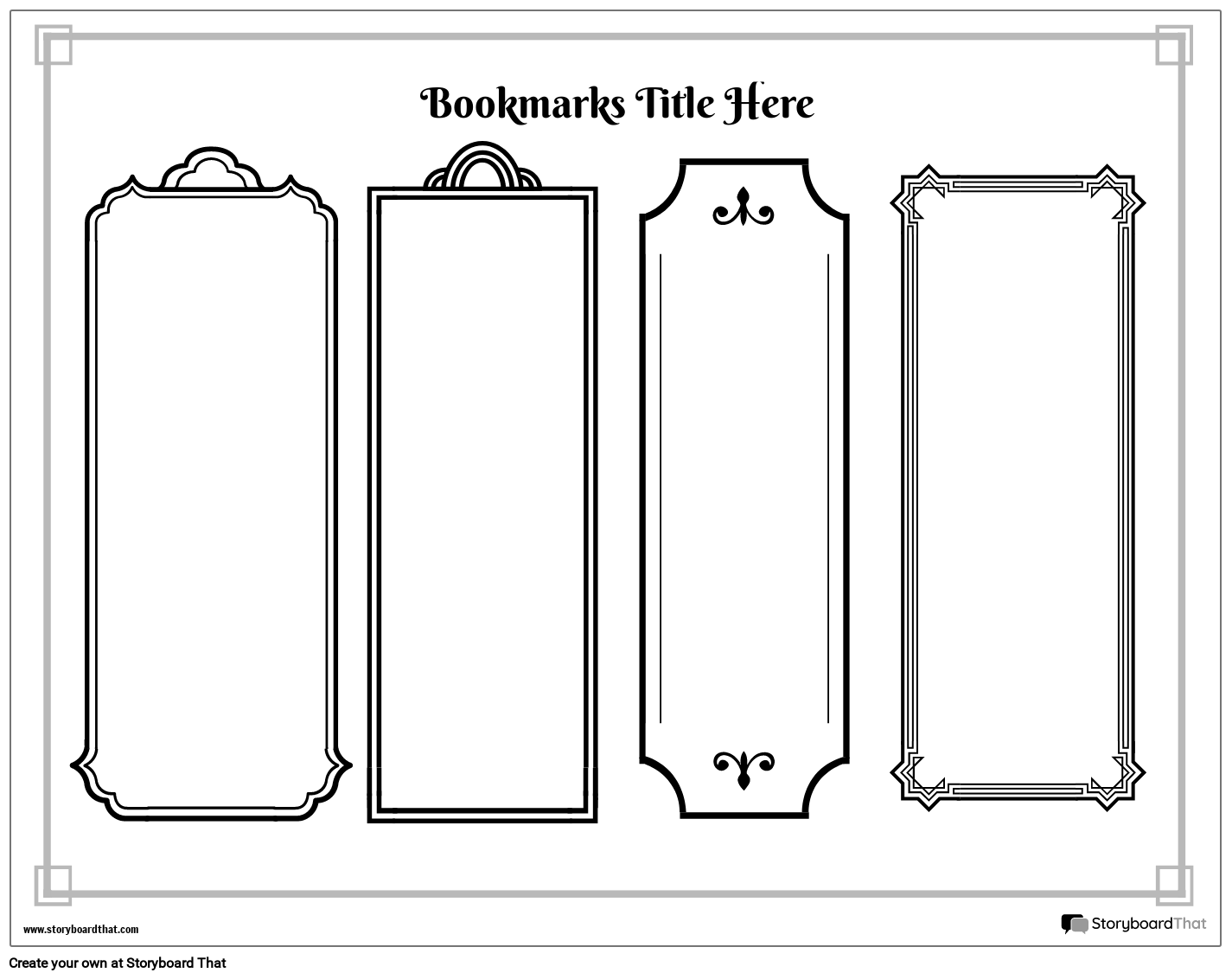 Free Online Printable Bookmark Maker