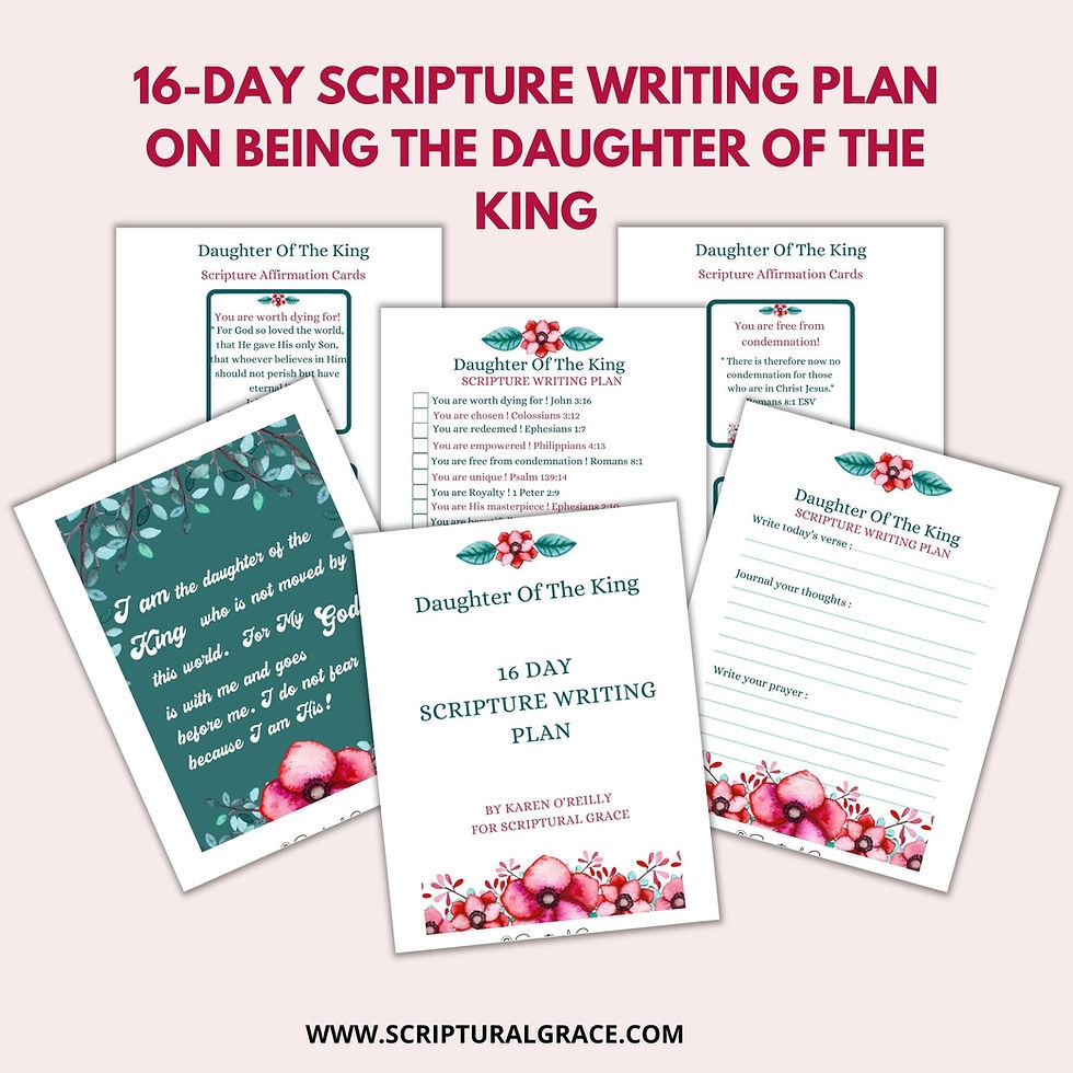 Free Printable Bookmarks Daughter Of The King