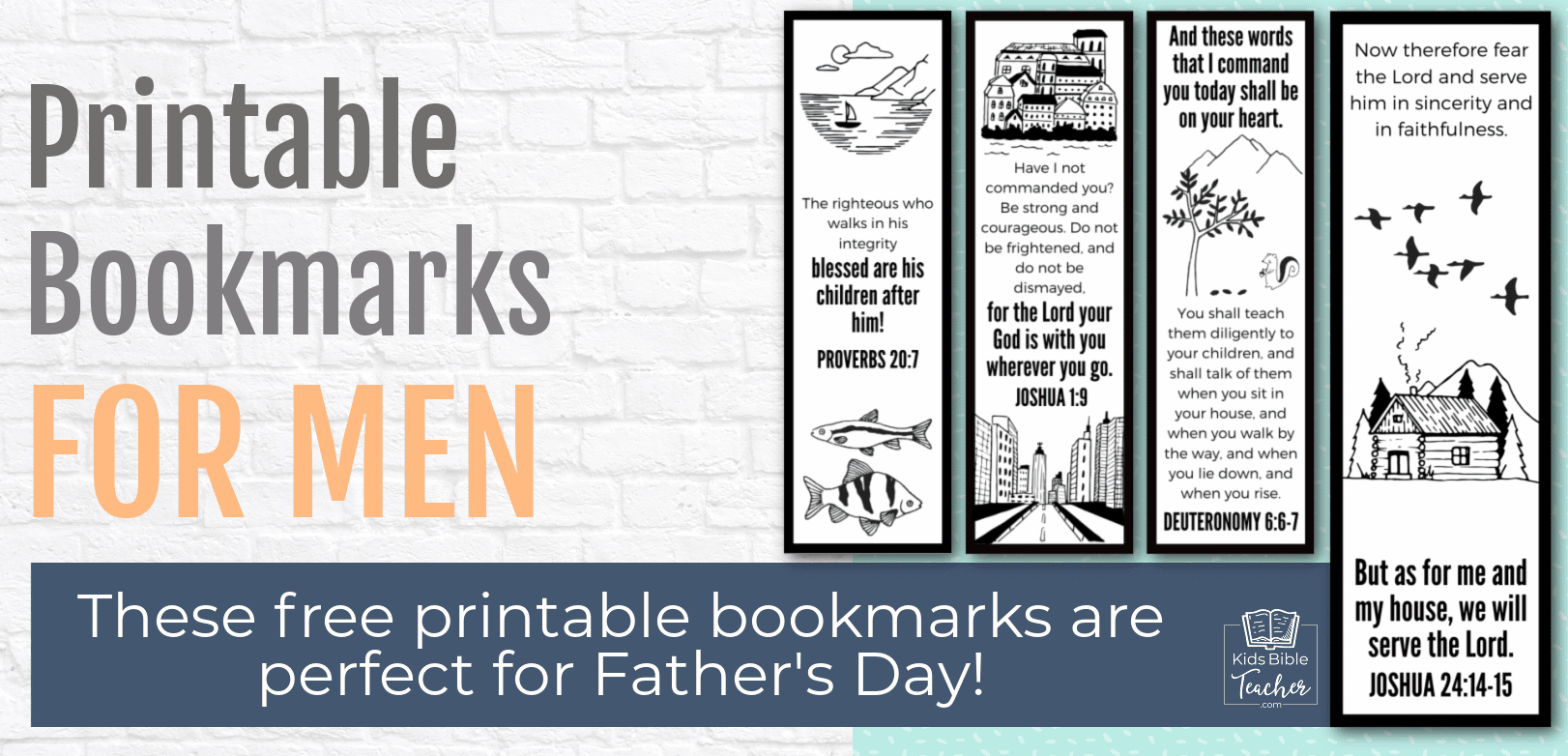 Free Printable Christian Bookmarks For Men