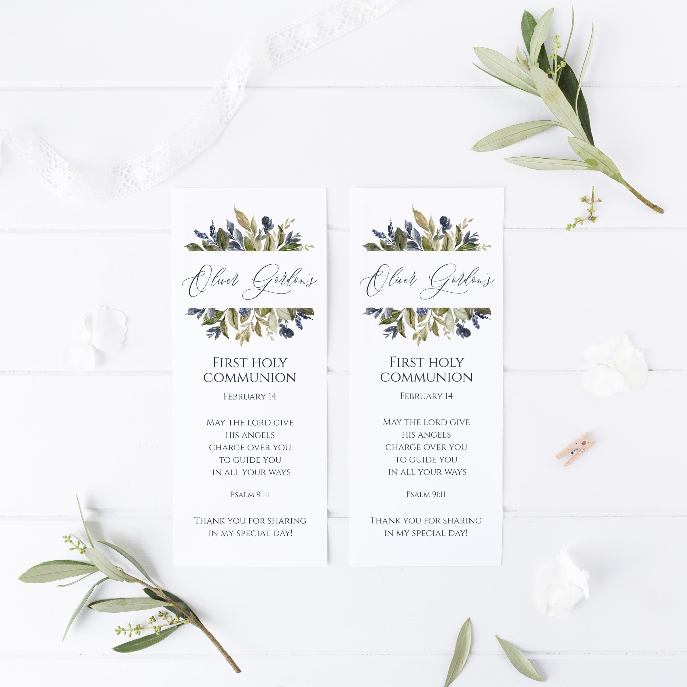 Free First Communion Bookmarks Printable