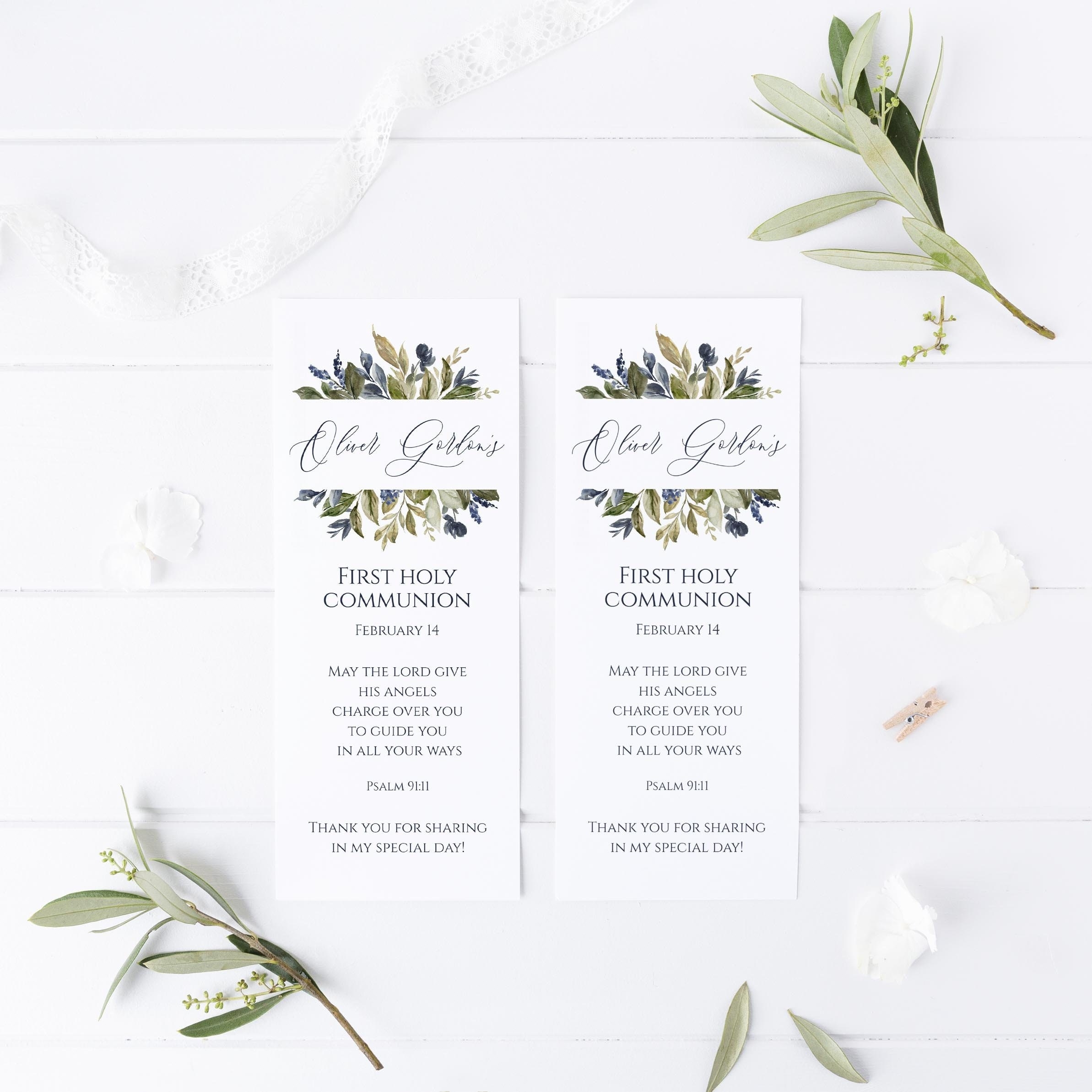 Free Printable First Communion Bookmarks