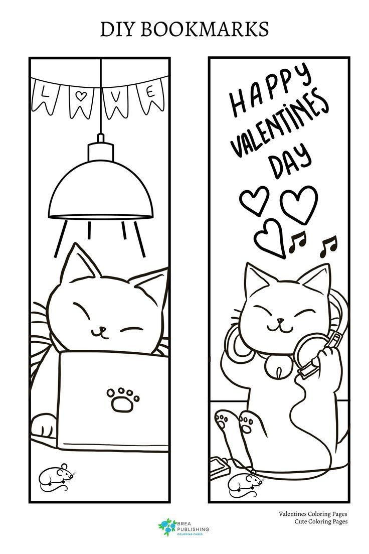 Free Printable Valentine Bookmarks Pete The Cat