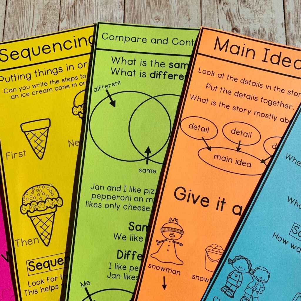 Teaching Reading Comprehension Printable Bookmark