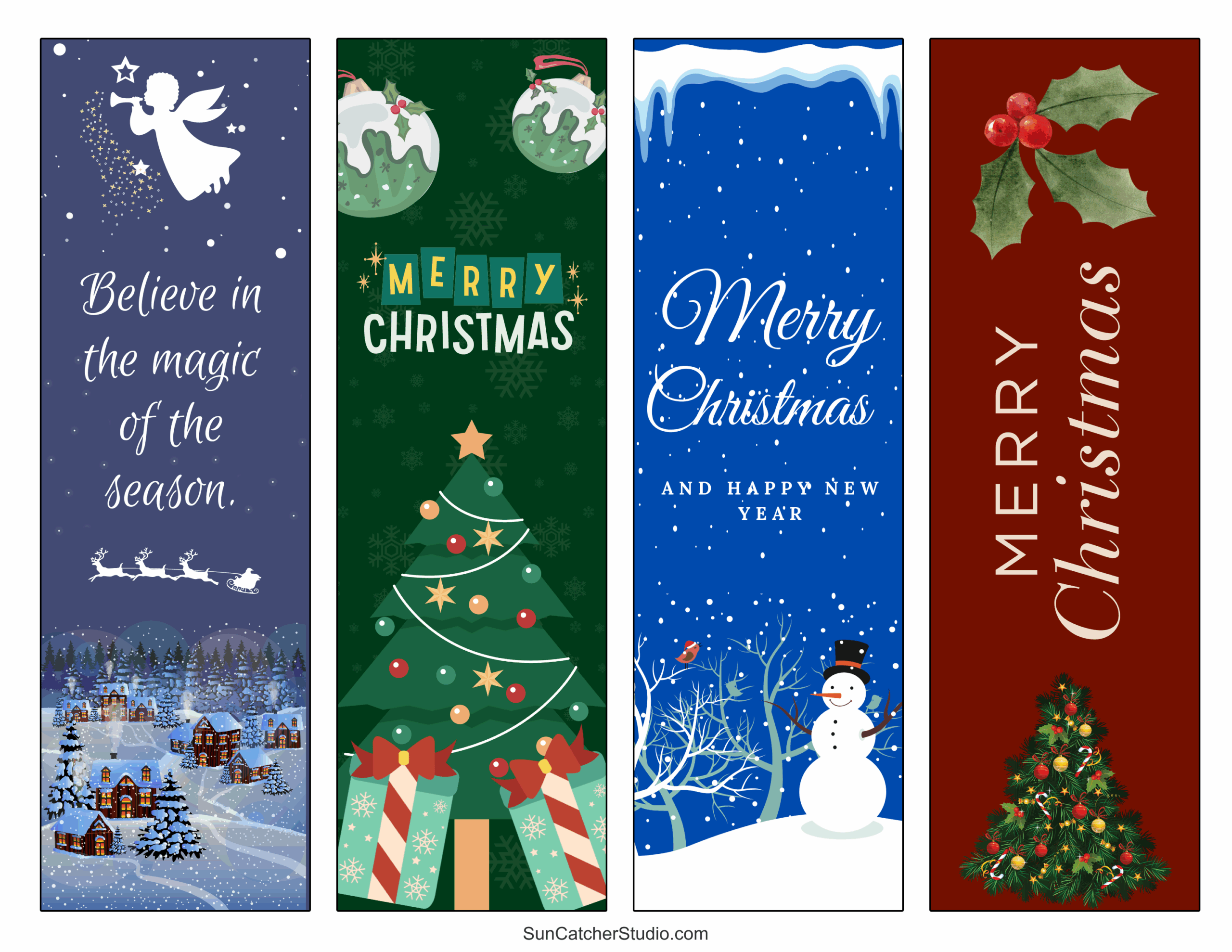 Free Printable Bookmarks For Christmas
