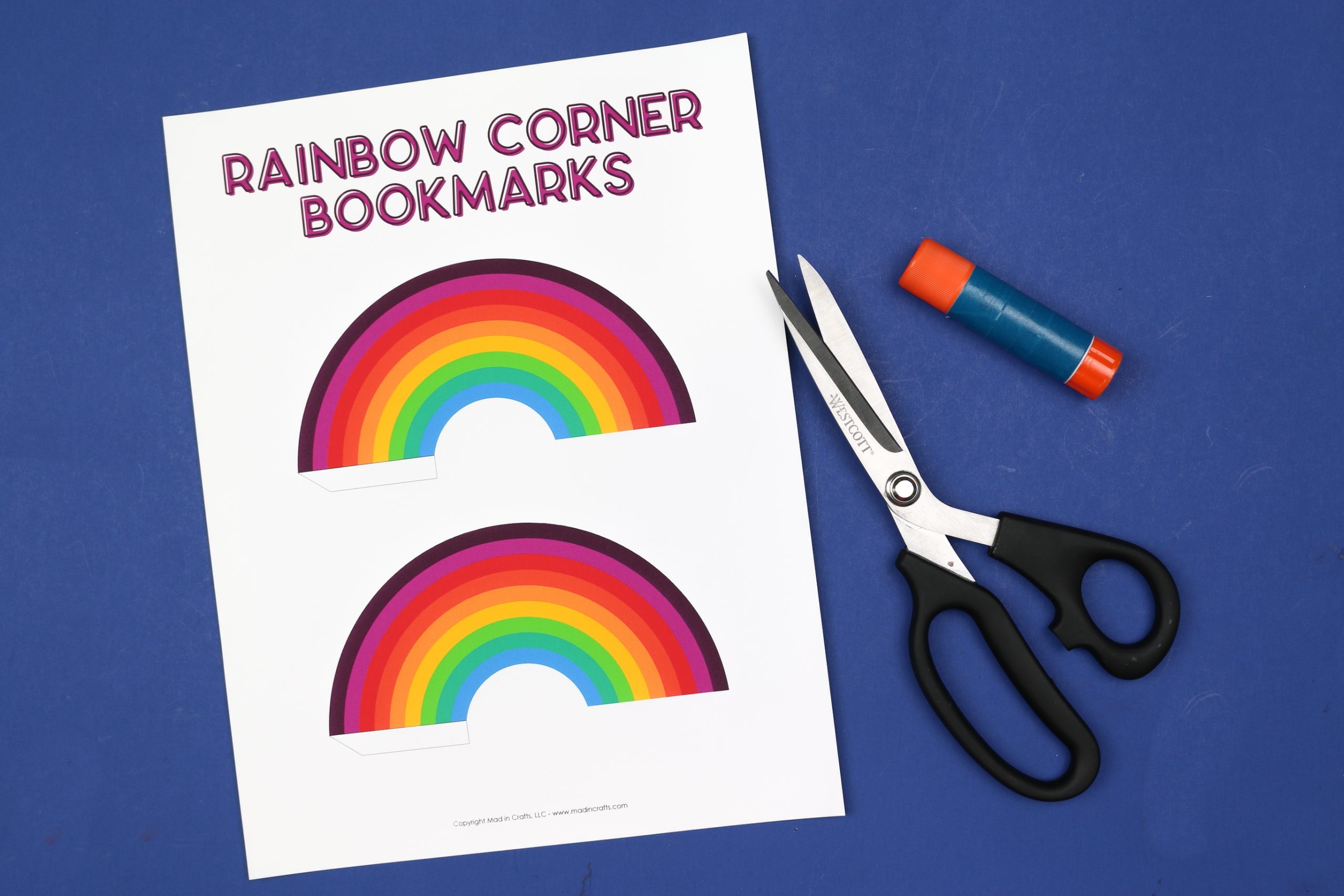Free Printable Corner Bookmarks That You Color