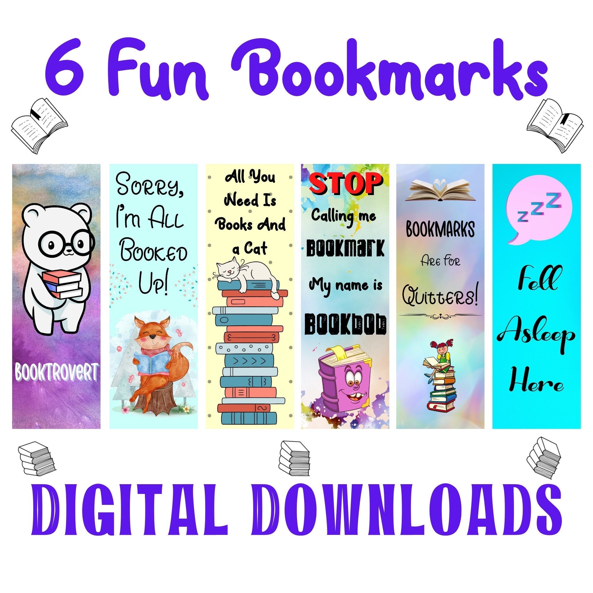 Printable Bookmarks Funny Printable Bookmark