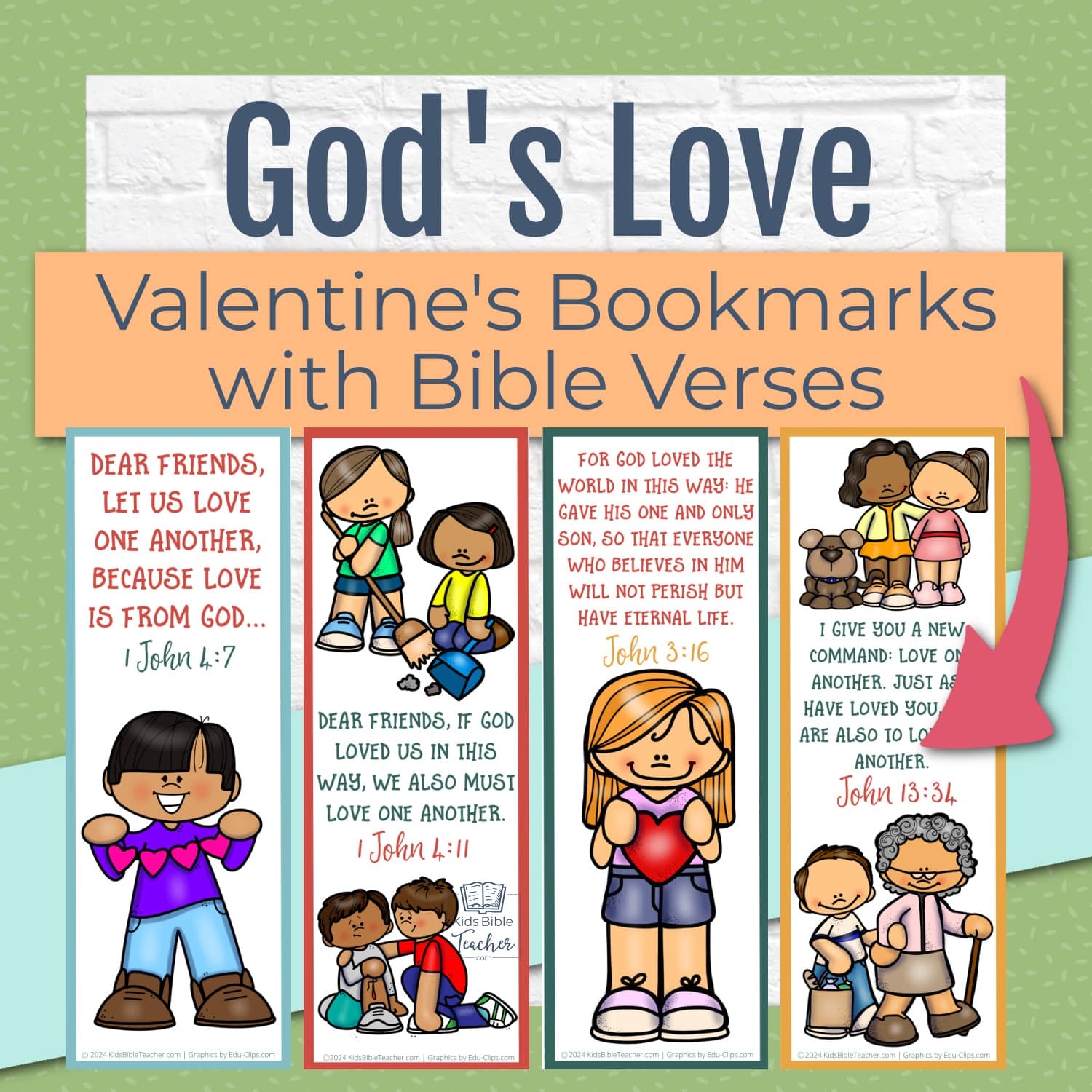 Free Printable Bible Bookmarks About Love