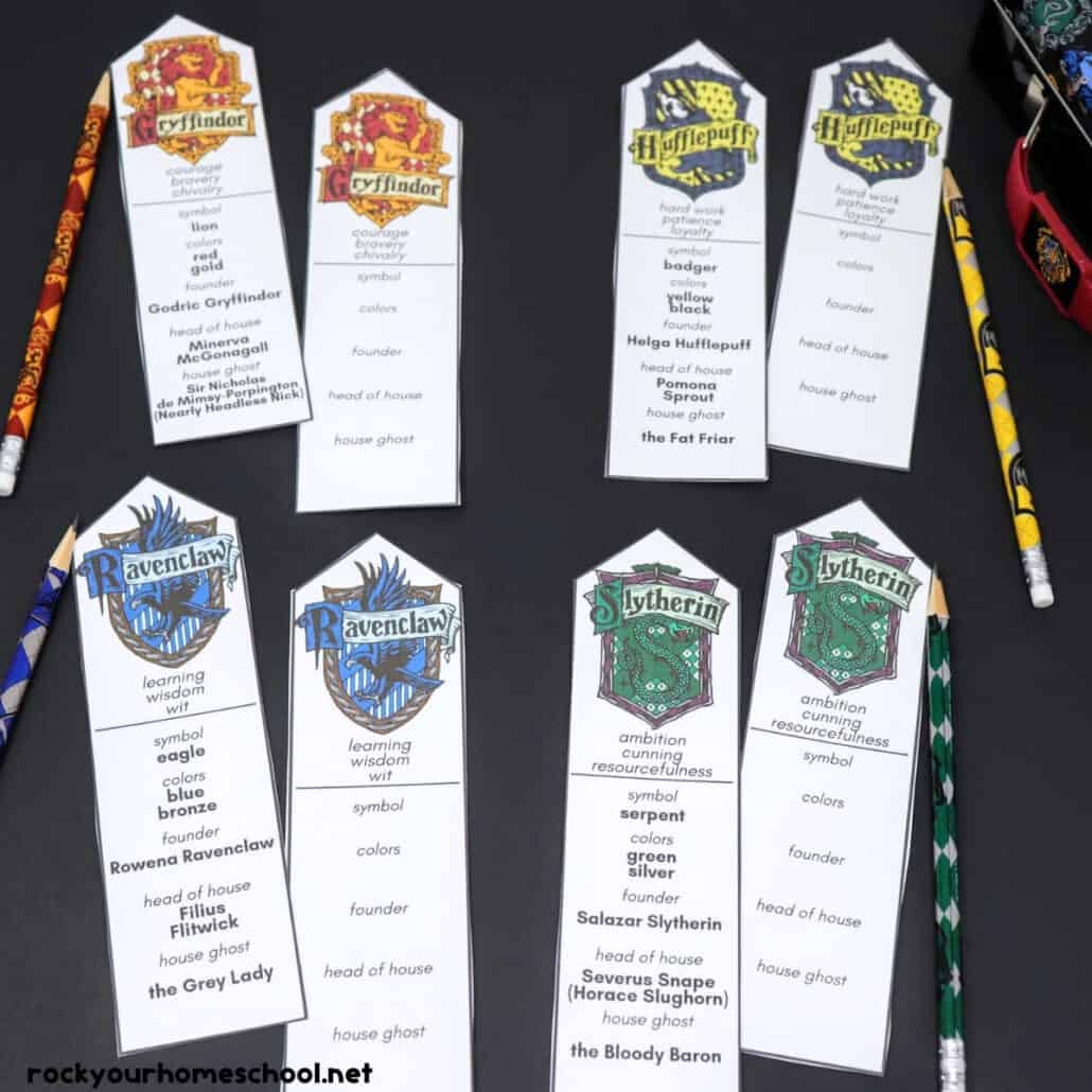 Harry Potter Bookmarks Free Printable