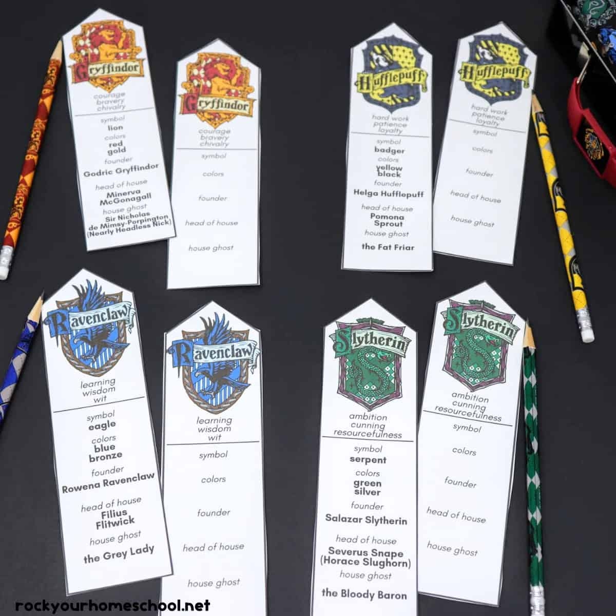 Free Harry Potter Bookmark Printables