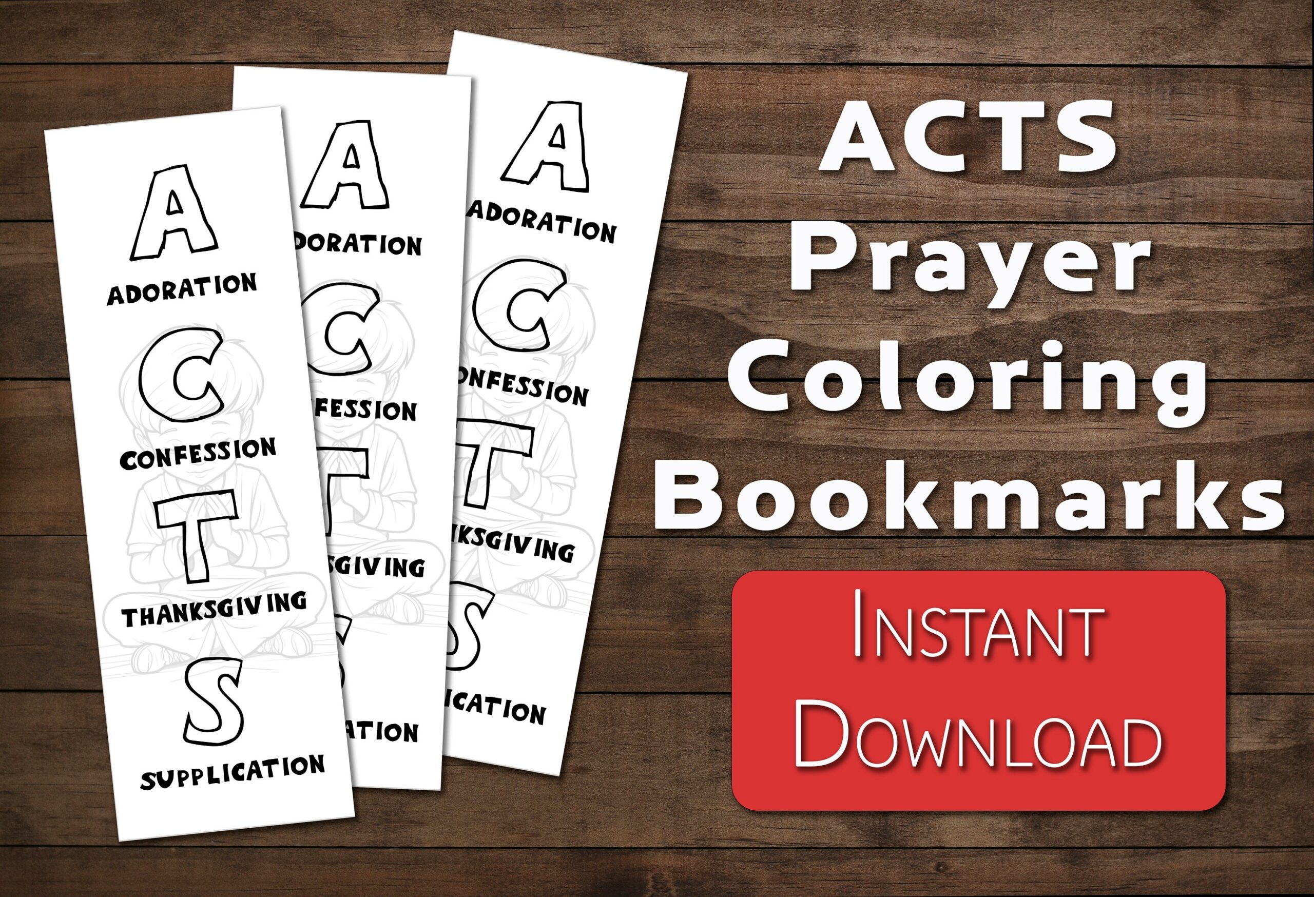 Acts Of Worship Printable Bookmarks