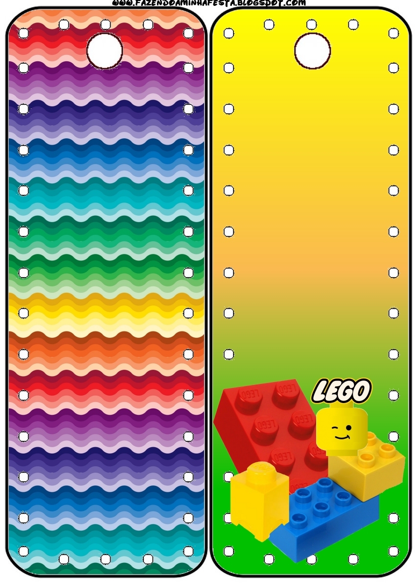 Printable Lego Book Marks Printable Lego Bookmarks
