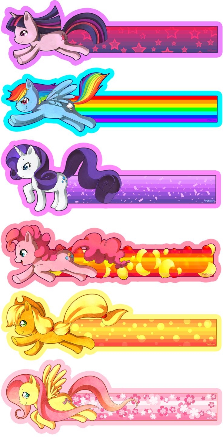 Printable Bookmarks My Little Pony