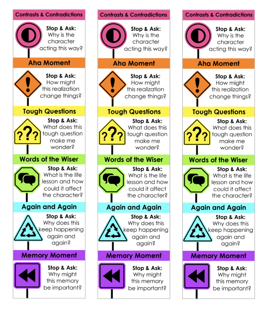 Printable Nonfiction Notice And Note Bookmark