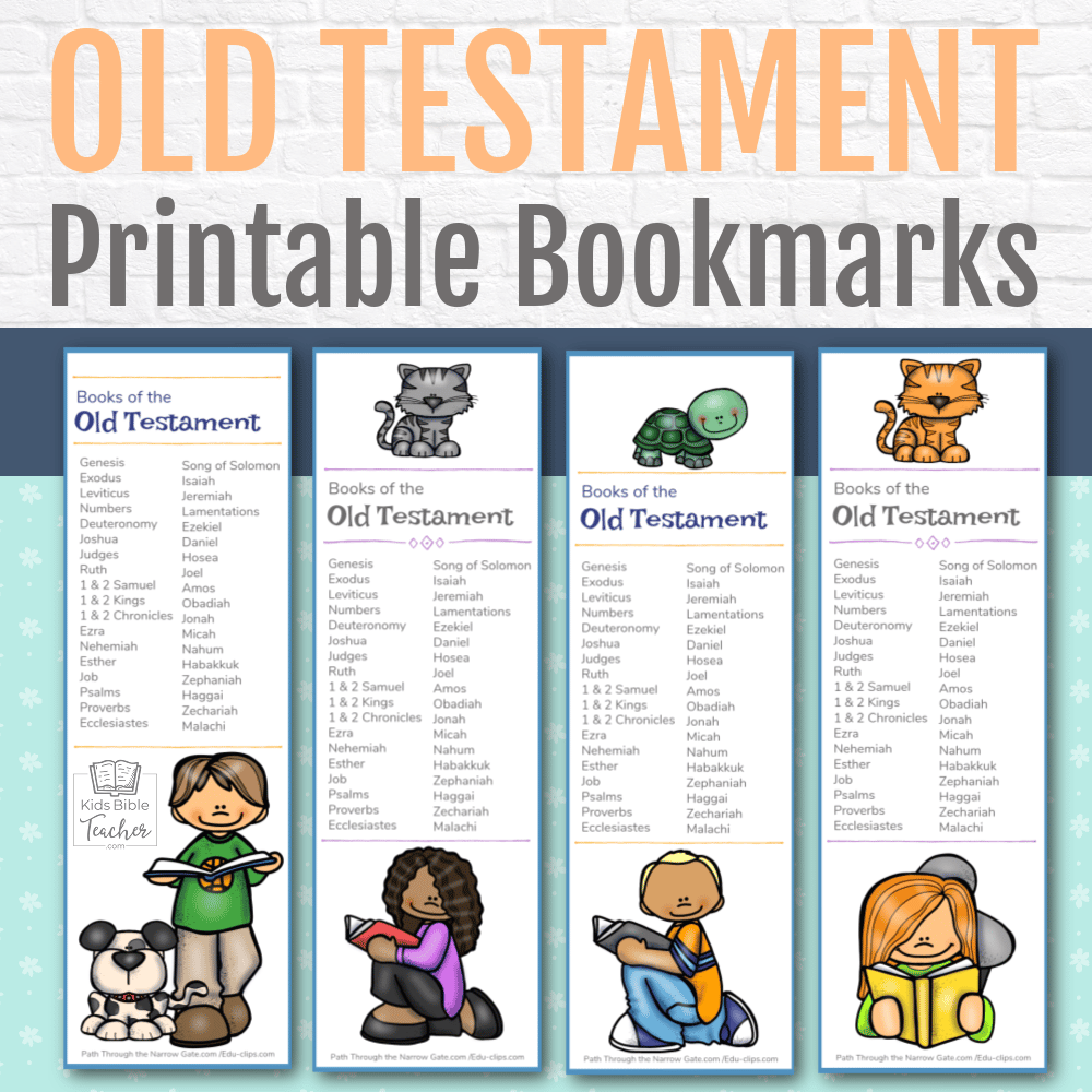 Printable Bookmarks With Books Of The Bible