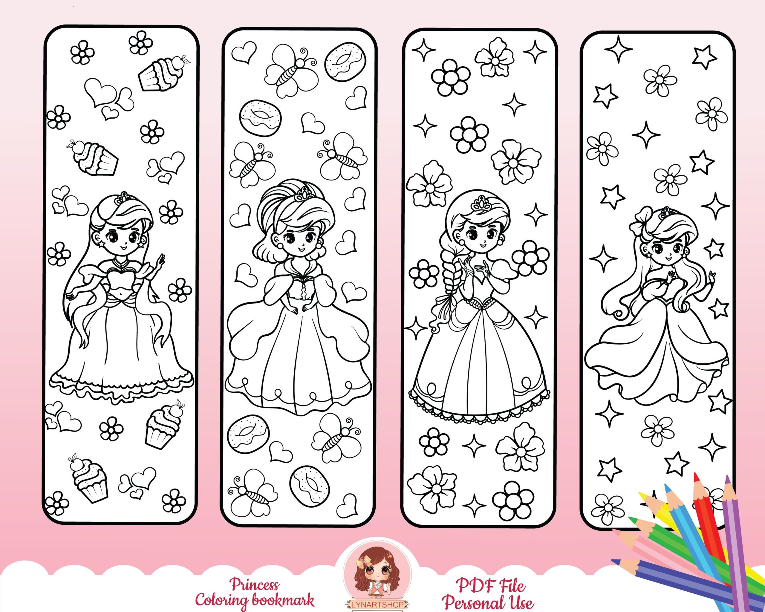 Printable Bookmarks For Kids For Girls