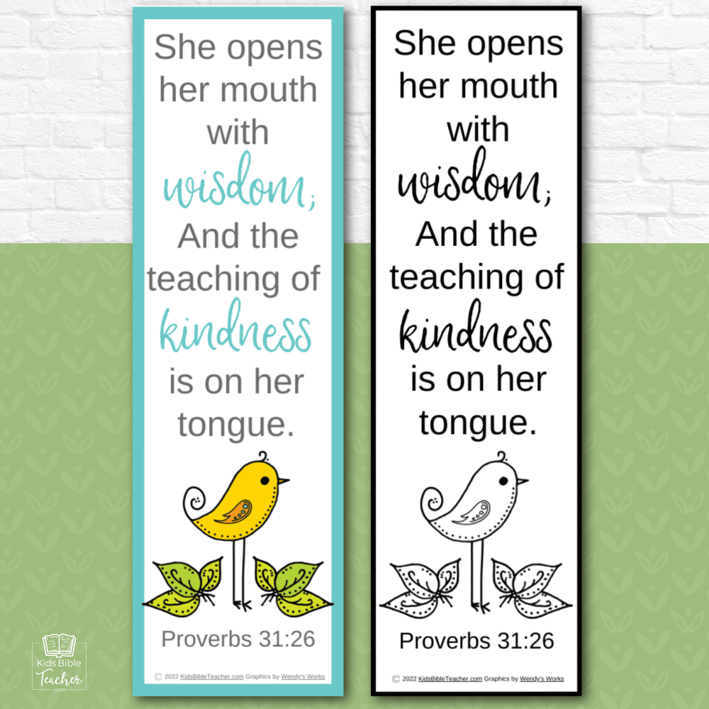 Free Printable Proverbs 31 Bookmarks