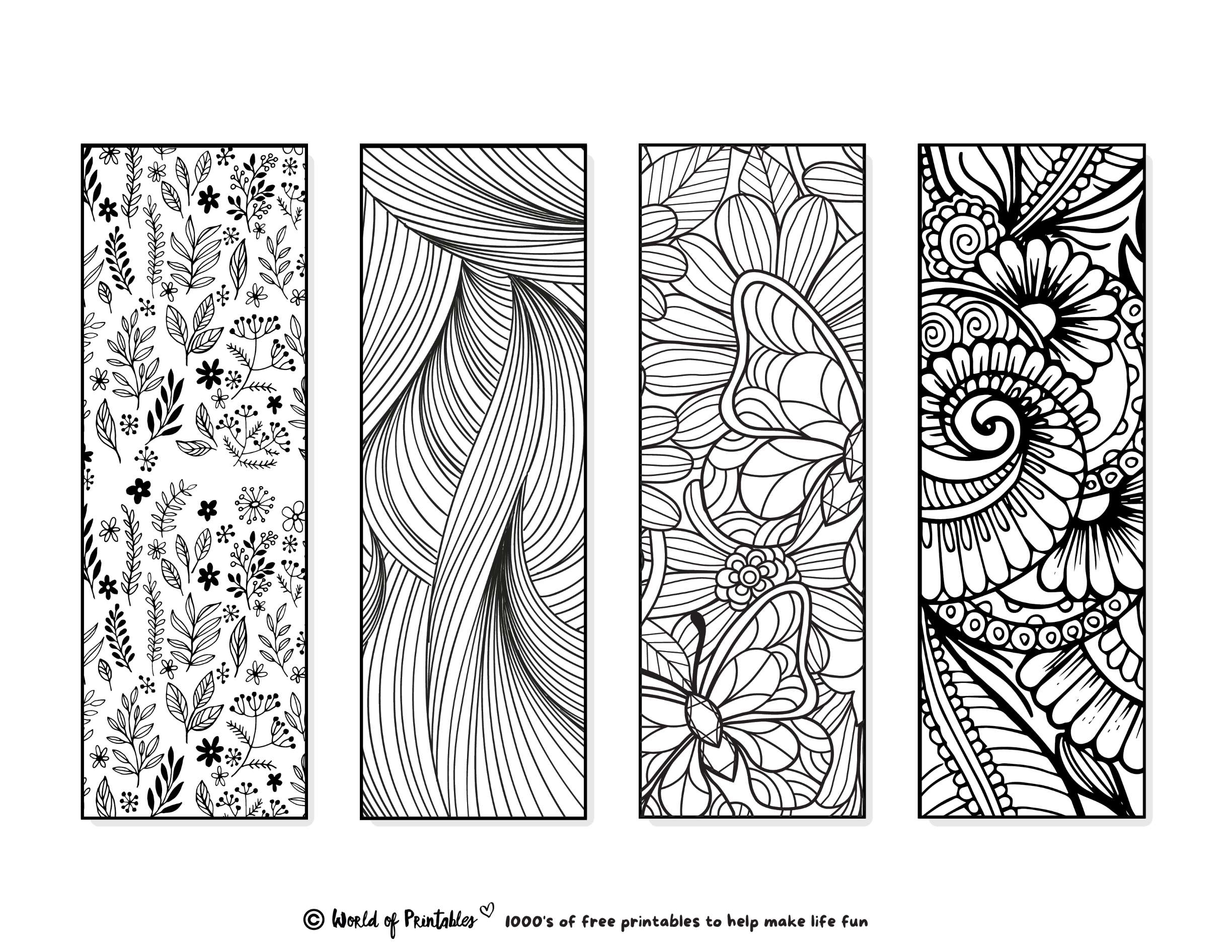 Free Printable Mandala Bookmarks To Color