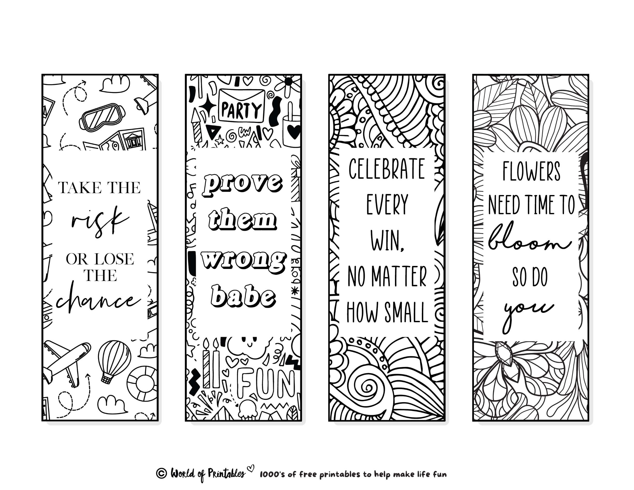 Young Adult Bookmarks Free Printables