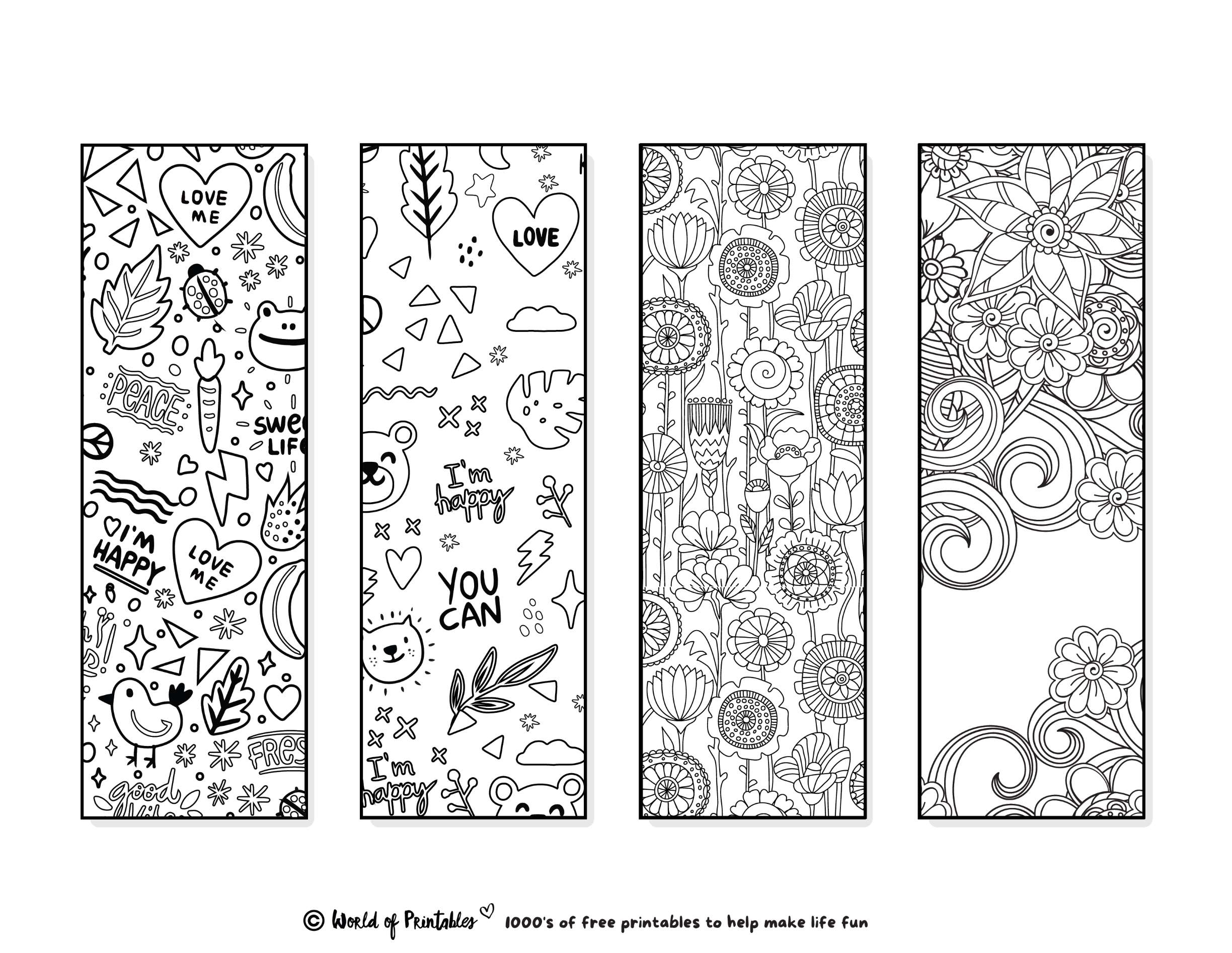 Make Your Own Bookmarks Online Printable