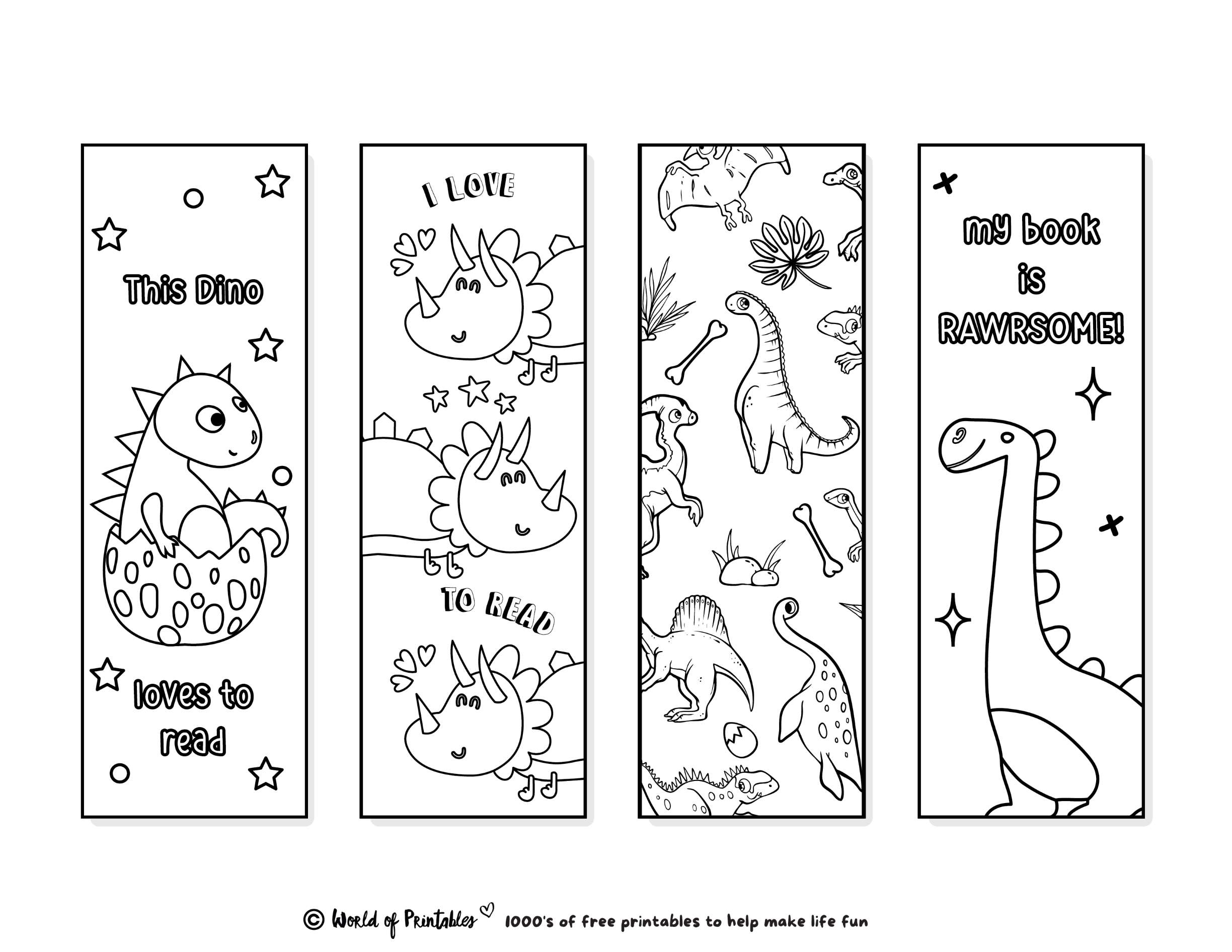 Free Printable Coloring Bookmarks For Boys