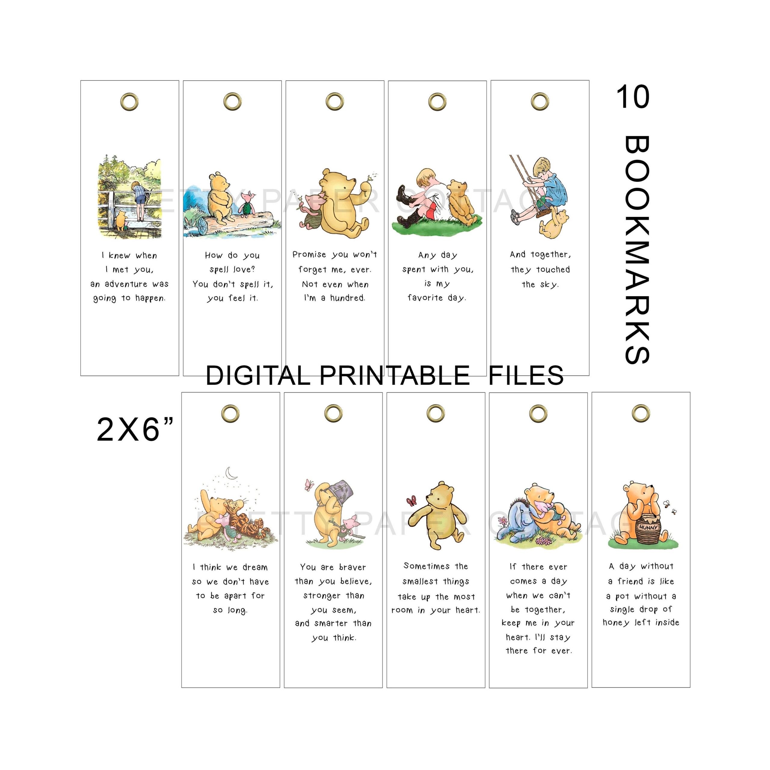 Printable Winnie The Pooh Bookmark