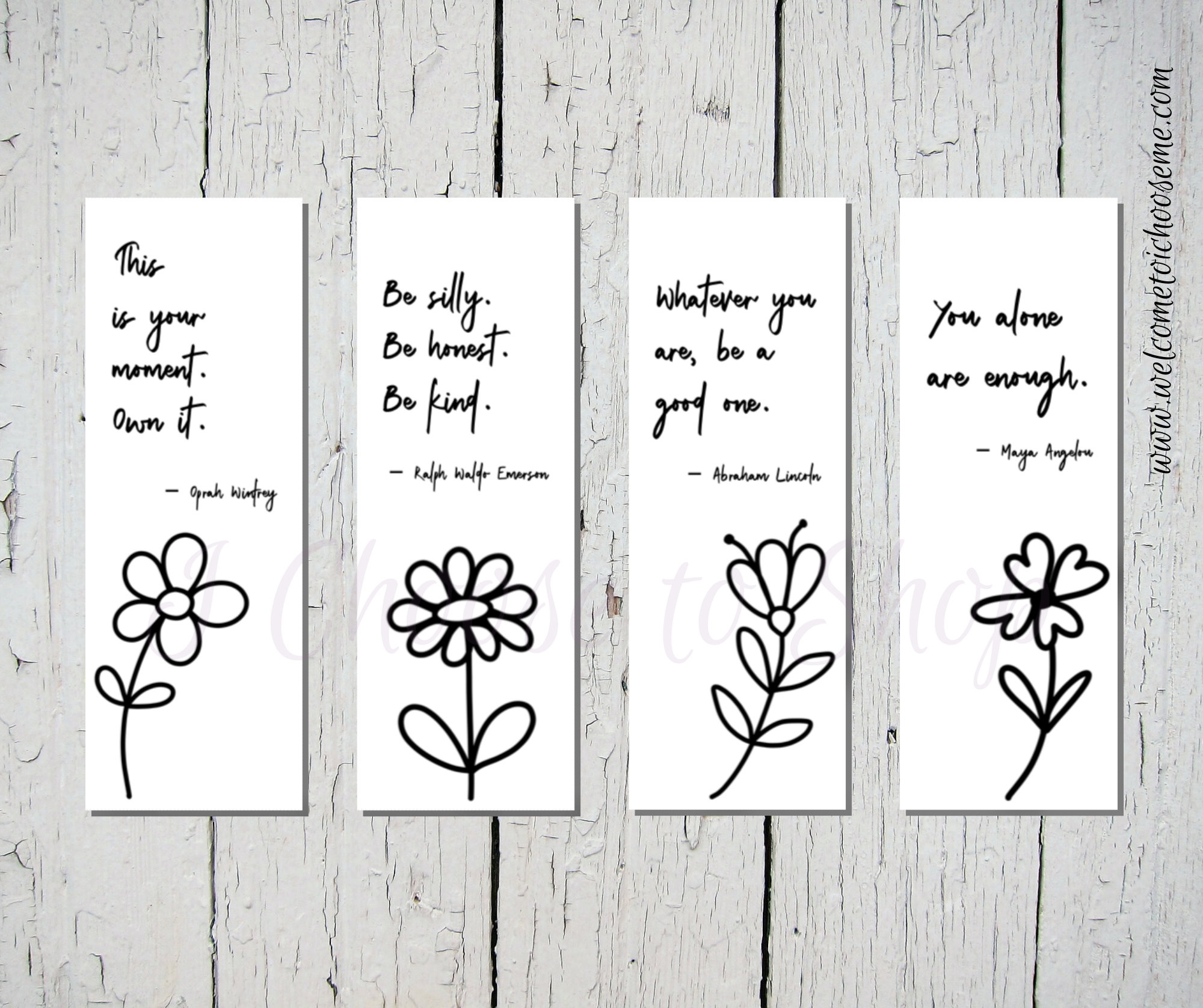 Bookmarks Printable Black And White Qoats