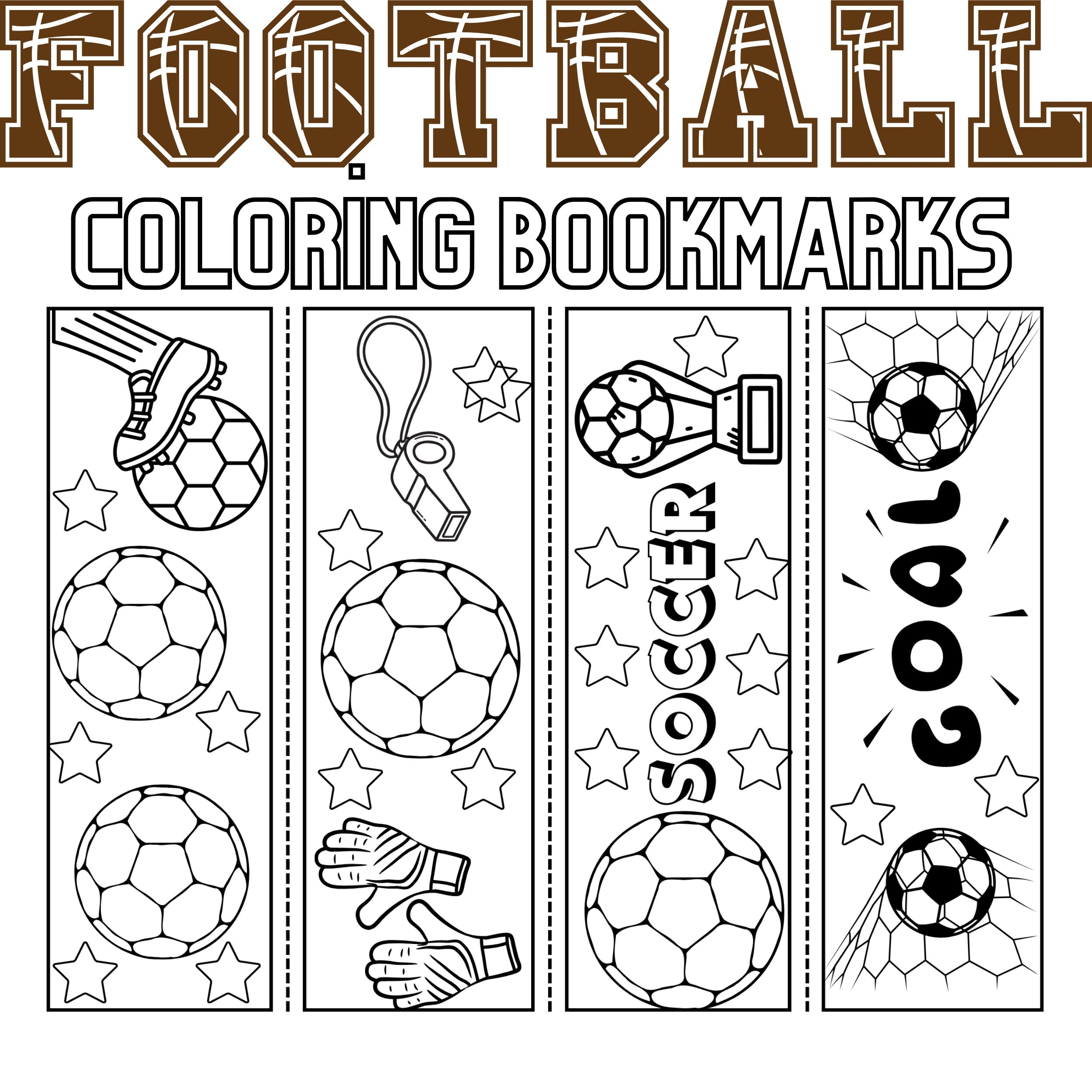 Free Printable Soccer Bookmarks Templates