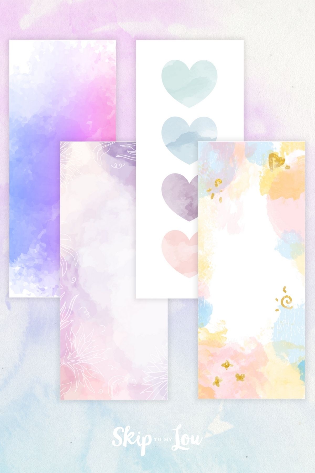 Watercolor Free Printable Friend Bookmark