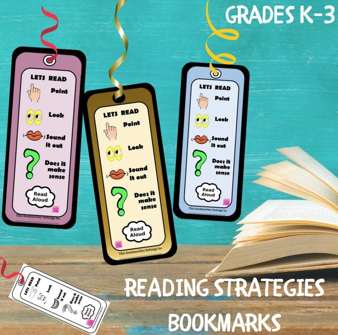 Printable Unraavel Reading Stratgey Bookmarks