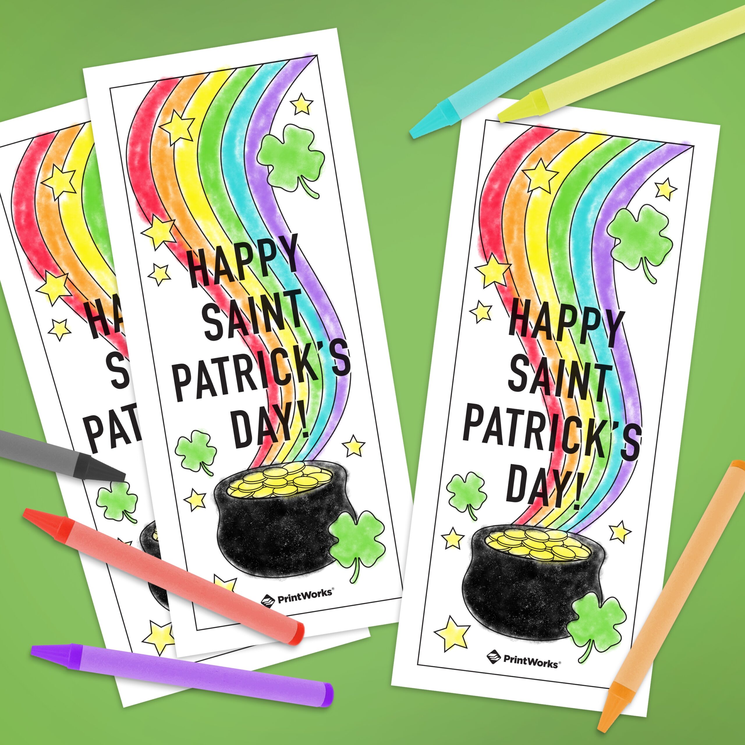 Free Printable St Patrick'S Day Bookmarks