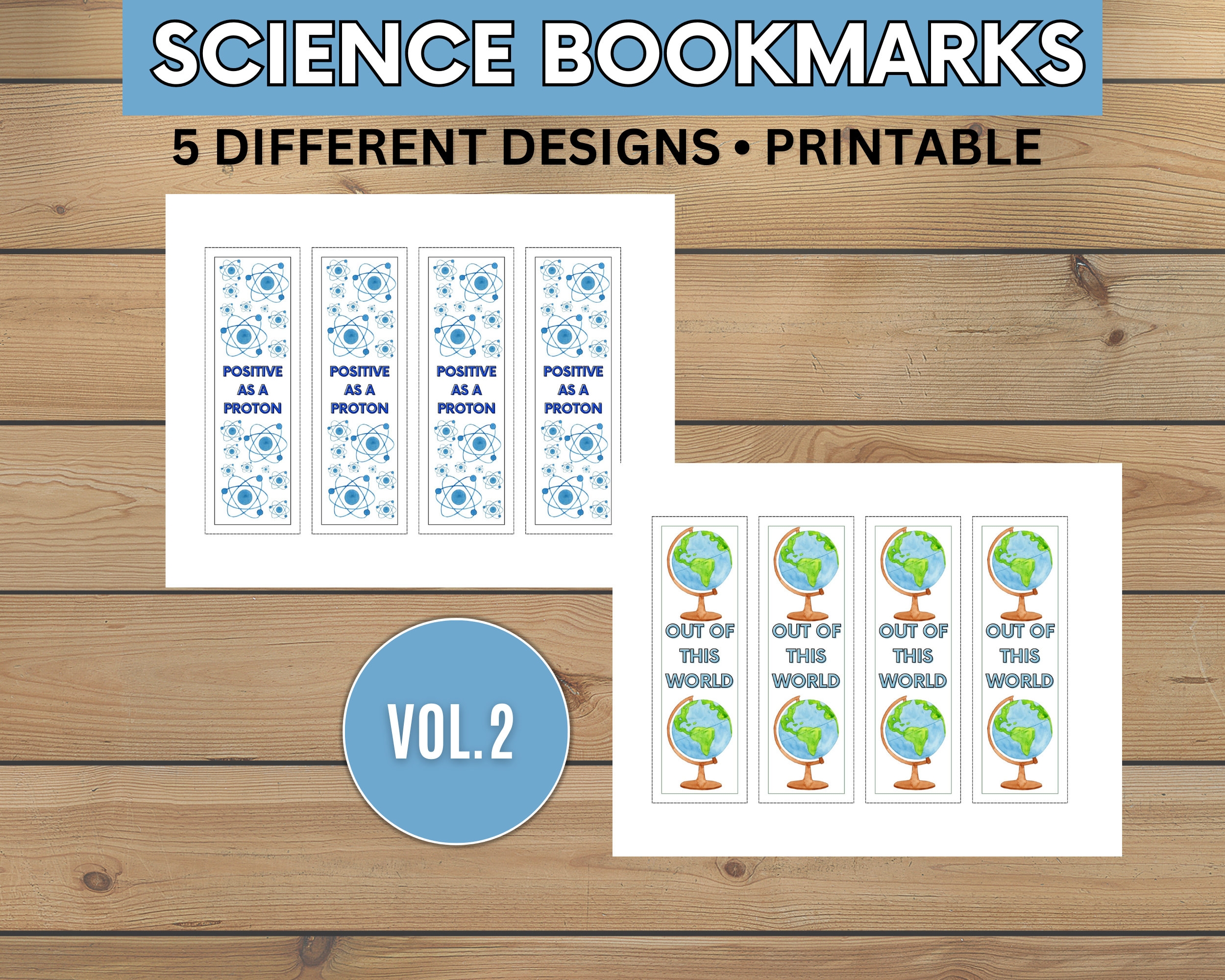 Science Bookmarks Cool Printable Bookmarks