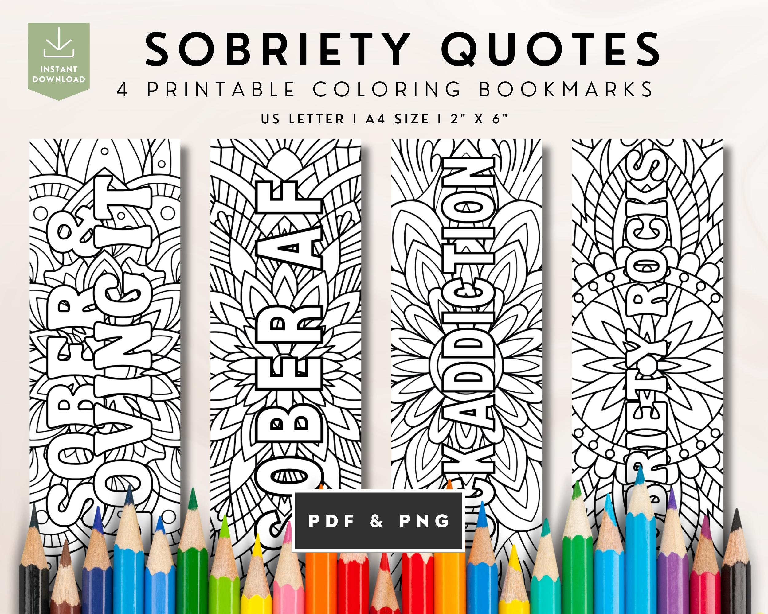 Printable Bookmarks For Drug Recovery