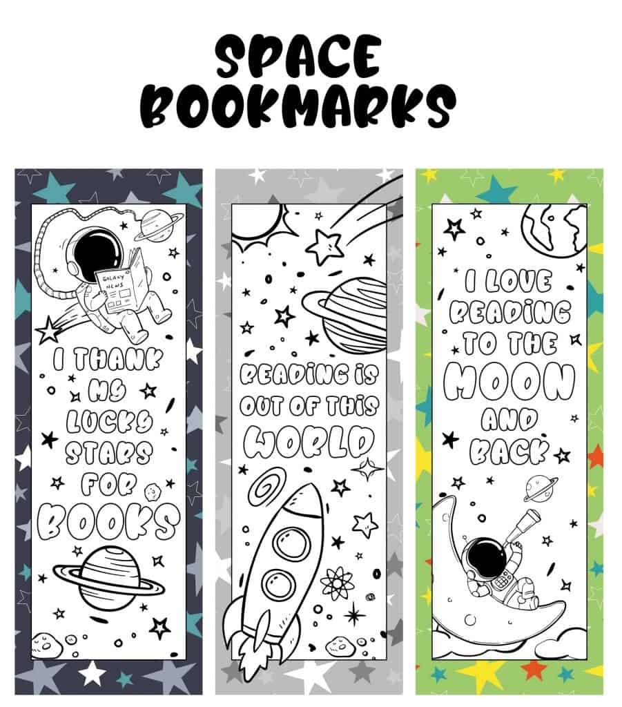 Free Printable Planets In Order Bookmark