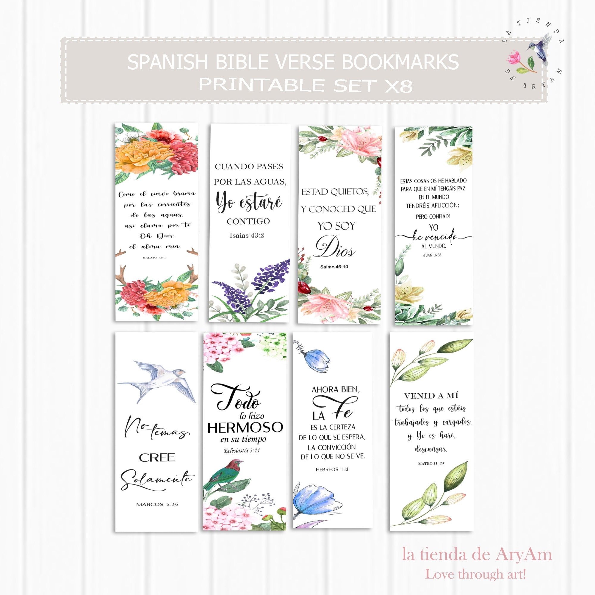 Printable Bible Bookmarks In Spanish