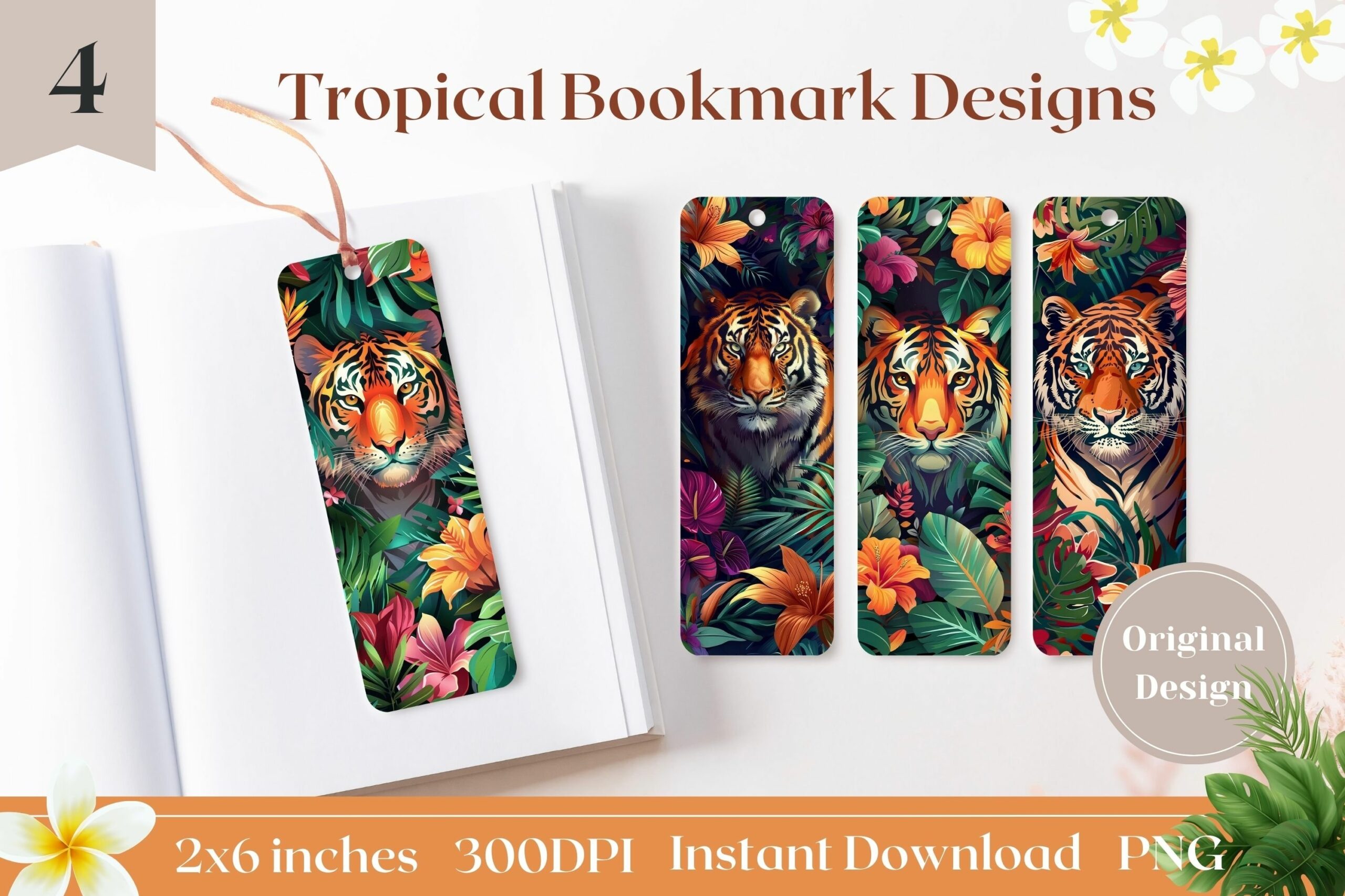 Tiger Quote School Summer Bookmarks Printables