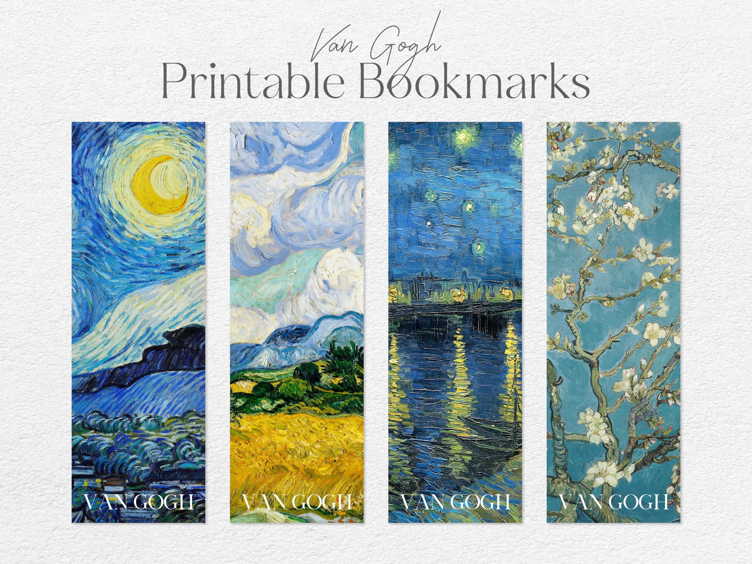 Painted Bookmarks For Adults Printable