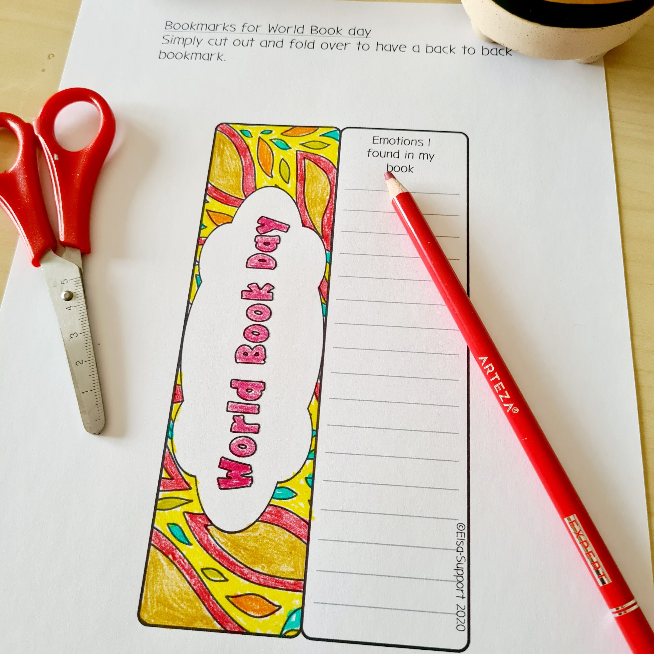 Printable World Book Day Bookmarks